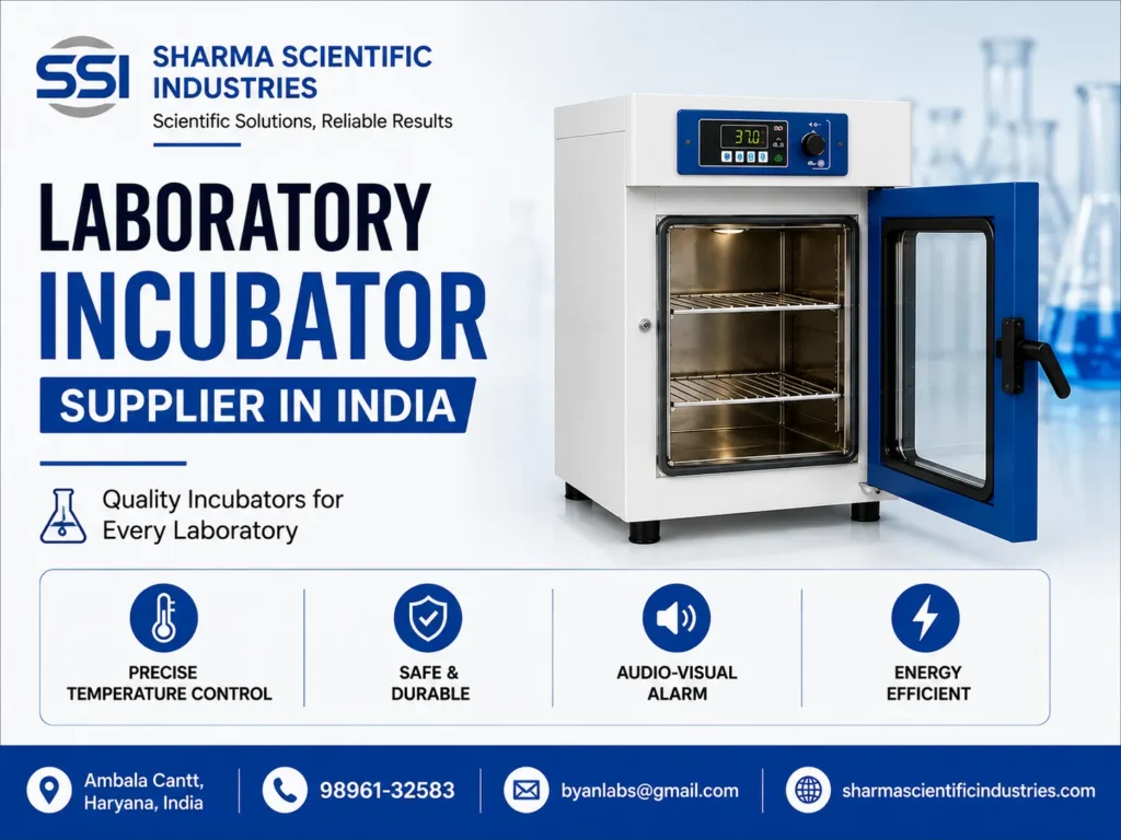 Laboratory Incubator Supplier in India for Research and Medical Labs